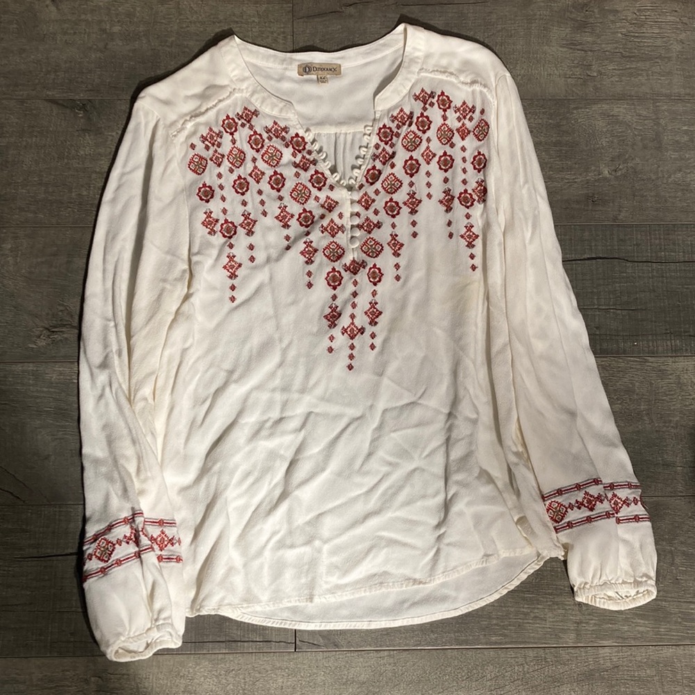 Long sleeve blouse